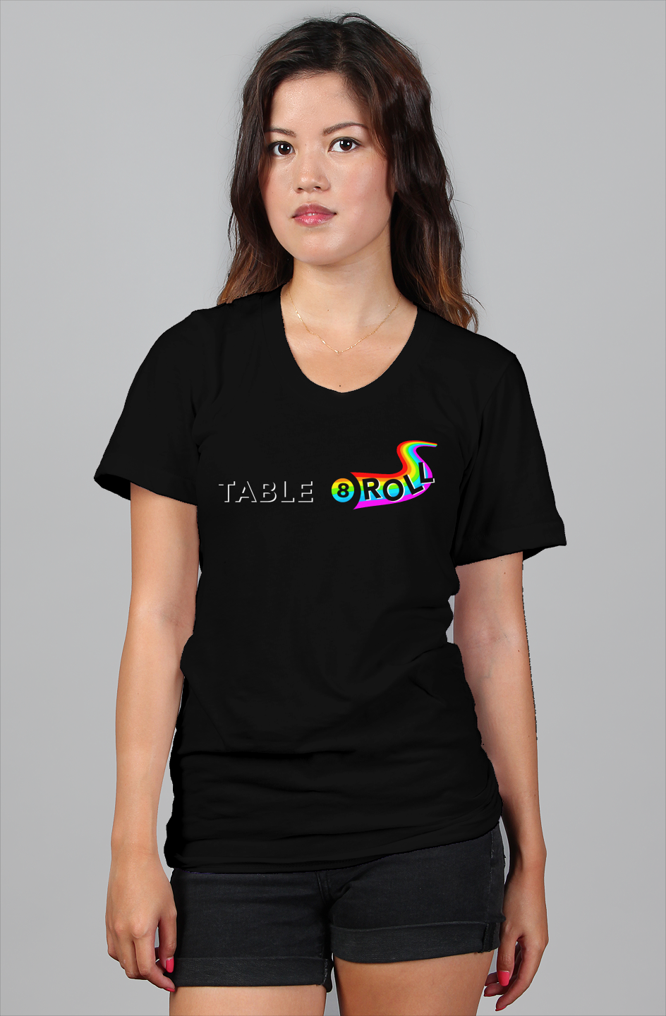 Womens Table Roll Relaxed Bella Canvas 6400 Tshirt